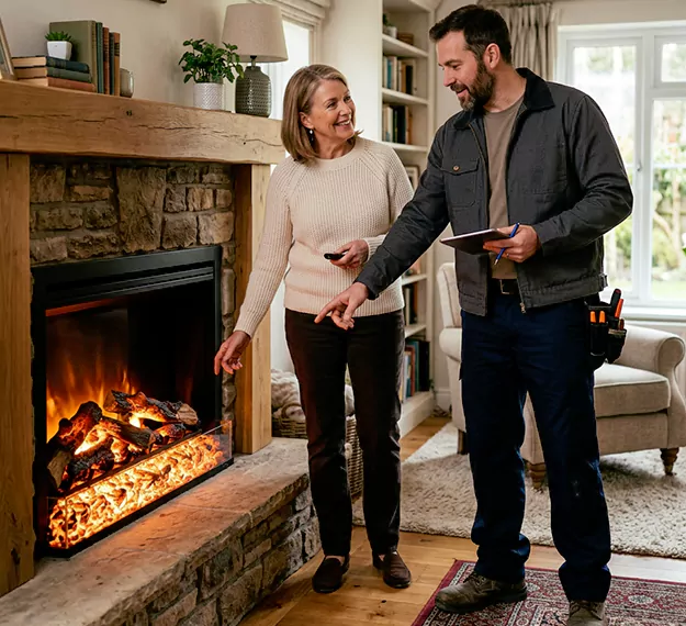 Why Torrance Homeowners Choose Our Electric Fireplace Embers Team?