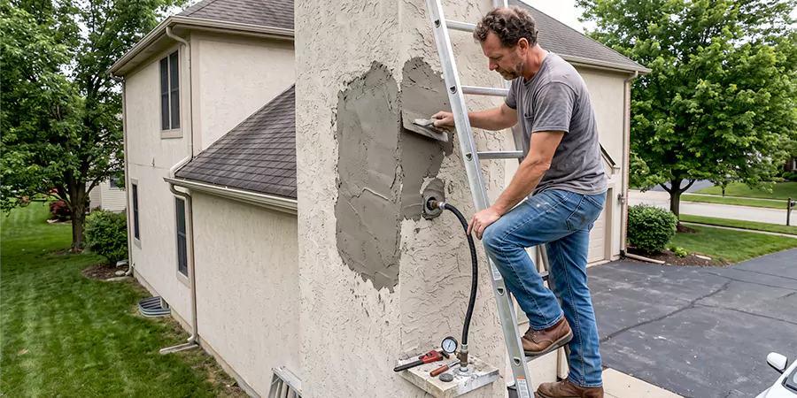 Gas and Stucco Chimney Repair Torrance