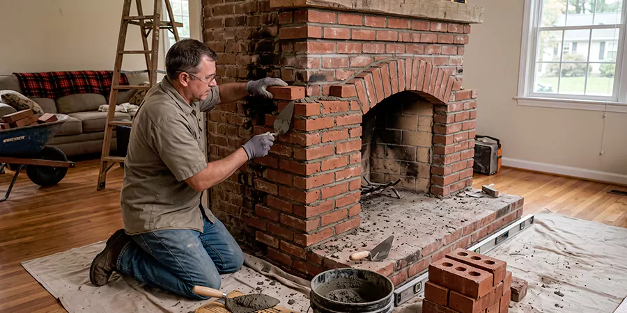 Rebuild Stone Fireplace Torrance